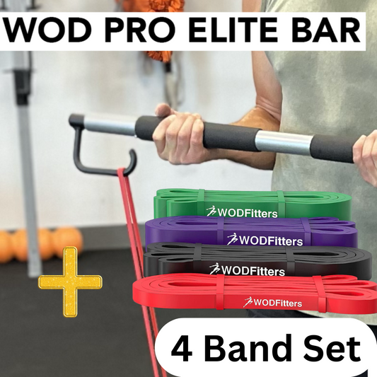 WOD Pro Elite System - WOD Bar & 4 Band Set Bundle