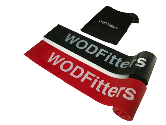 WODFitters Floss Bands for Compression, Mobility and Tack and Flossing - 2 Pack 