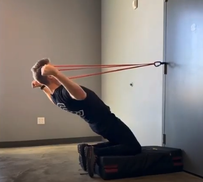 REVERSE NORDIC + SHOULDERS workout 🚀 by @theclimbclinic using WODFitters resistance bands