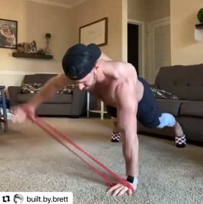 IN-HOME BANDED workout using WODFitters resistance bands by @built by brett
