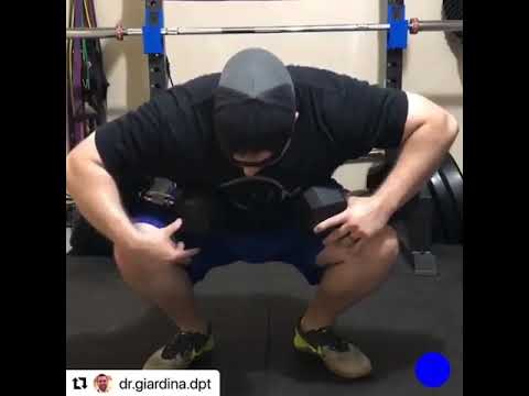 Ankle dorsiflexion using WODFitters resistance bands