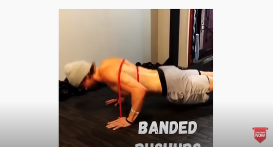 Core and upper body workout using WODFitters resistance bands