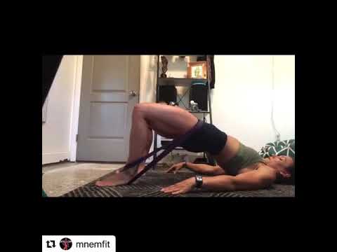 Bridge pose by Mnemfit using WODFitters resistance bands