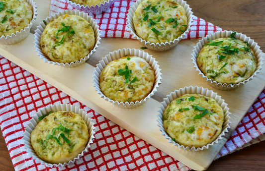 Egg White Muffins with Kabocha and Brussels Sprouts