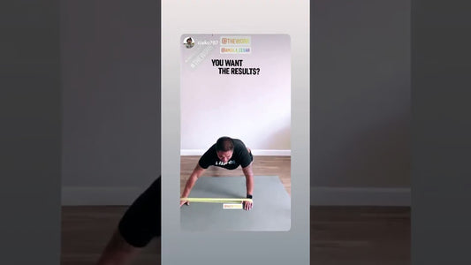 Hand move in push up position using WODFitters resistance bands