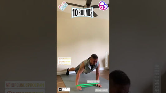 Hand movement in push-up position with WODFitters mini resistance bands