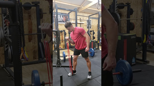 Hand pull exercise with Sean clayton using WODFitters resistance bands