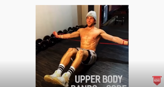 Hollow Body Chest Flys using WODFitters resistance bands