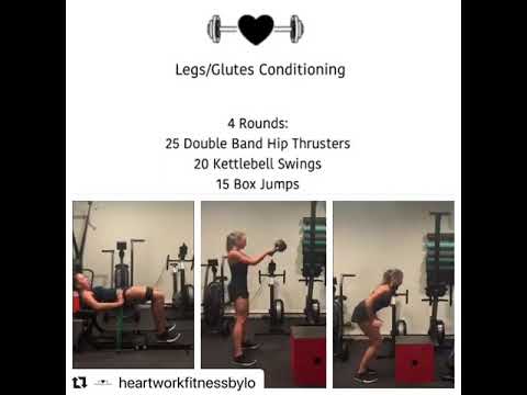Double banded hip thrusters with legs  Glutes conditioning using WODFitters resistance bands