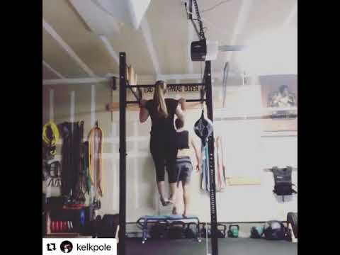 Pull-ups by Kelkpole using WODFitters resistance band