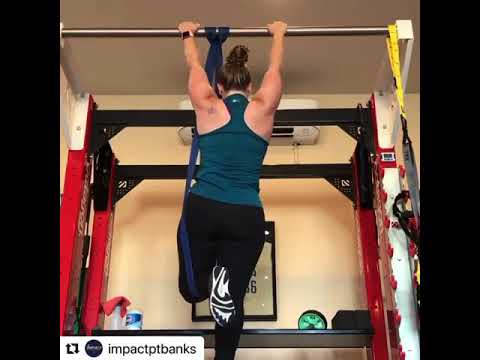 Pull-ups by @impactptbanks using WODFitters resistance bands