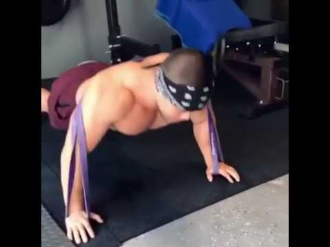 Push ups by dr alan using WODFitters resistance bands