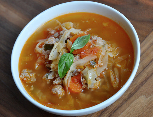 Sausage and Cabbage Comfort Soup