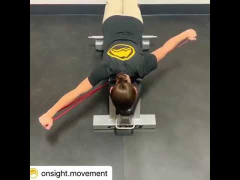 Shoulder-strengthening exercises by @onsight movement using wodfittersband.