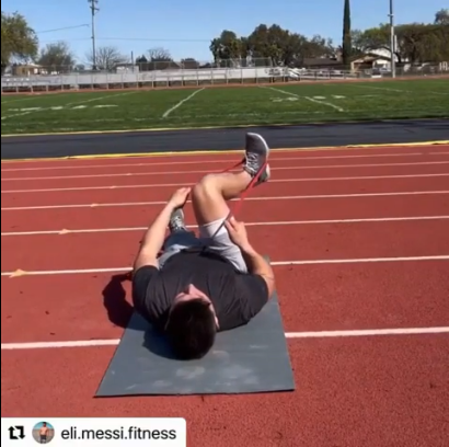 Hip Mobility Training by @eli messi fitness using WODFitters resistance bands