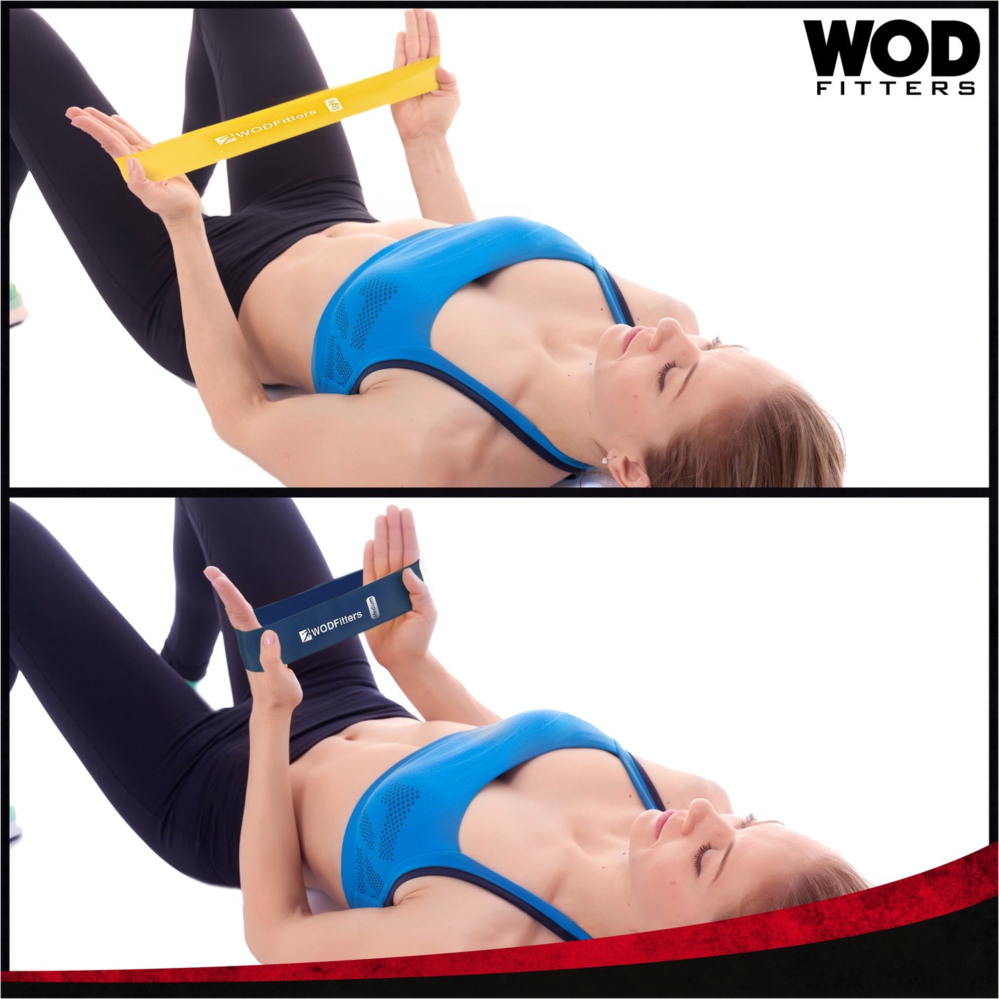 WODFitters Mini Bands Set - 5 Exercise and Workout Resistance Bands for Muscle Activation, Arms and Legs