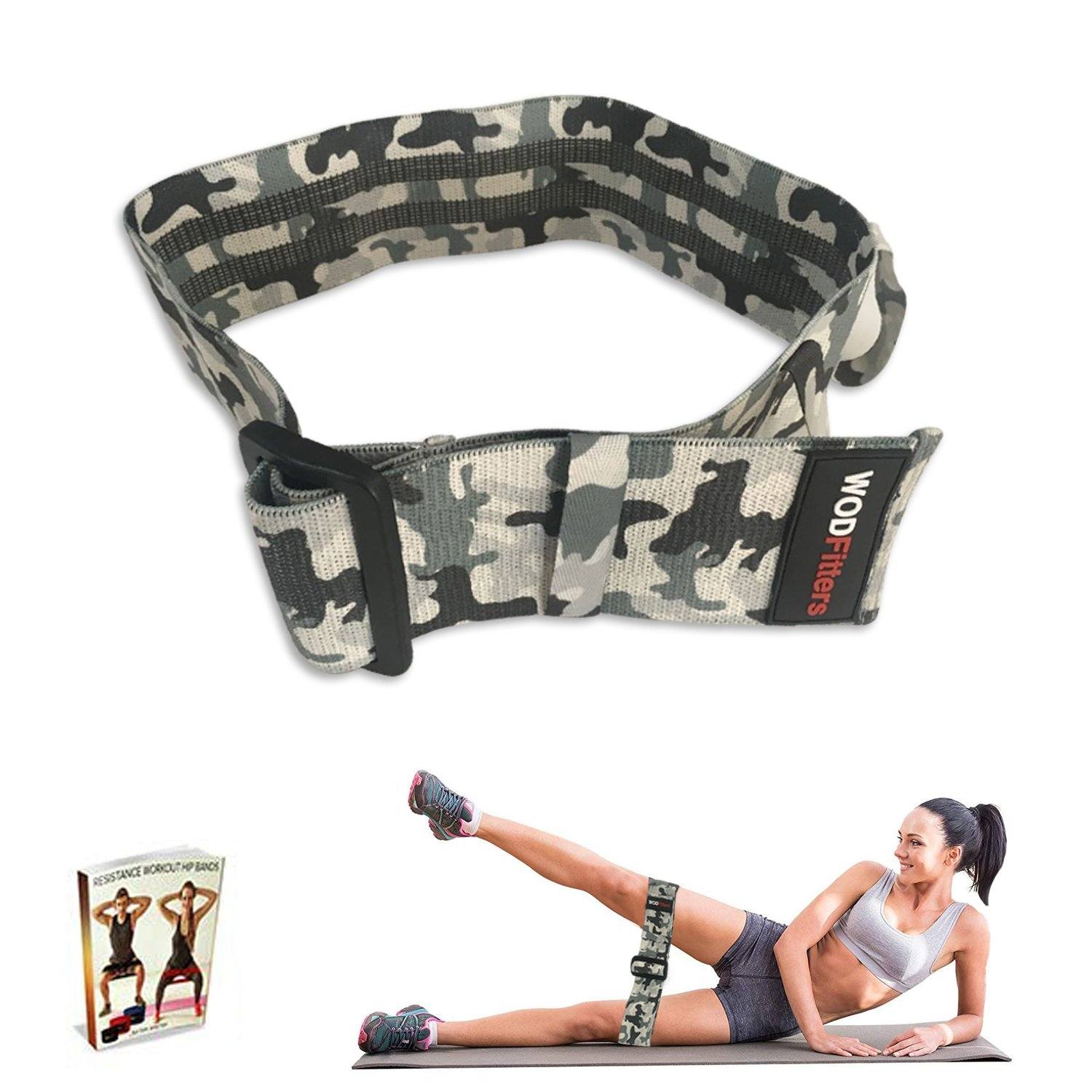 Adjustable Tactical Hip Band - Choose Camo or Black - One Band to Replace 3 Bands - Adjustable From 13” up to 17” 