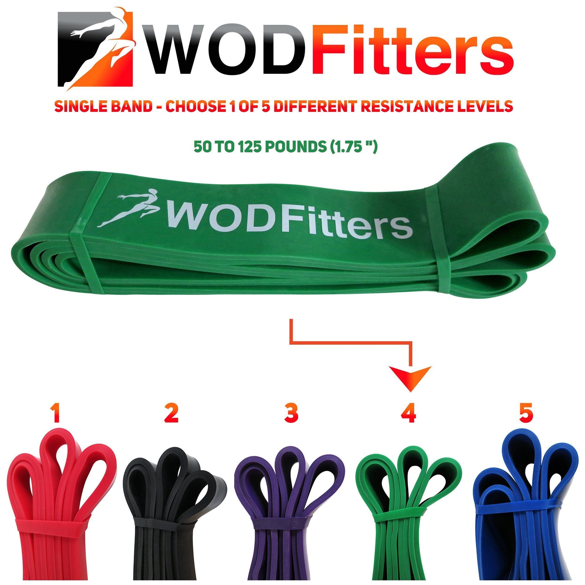 Resistance Bands for Pull Up Assist and Mobility Exercise - 4 Band Set Special Offer 