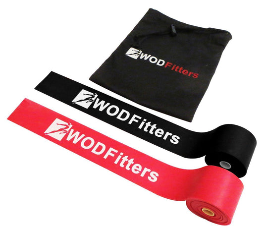 WODFitters Floss Bands for Compression, Mobility and Tack and Flossing - 2 Pack 