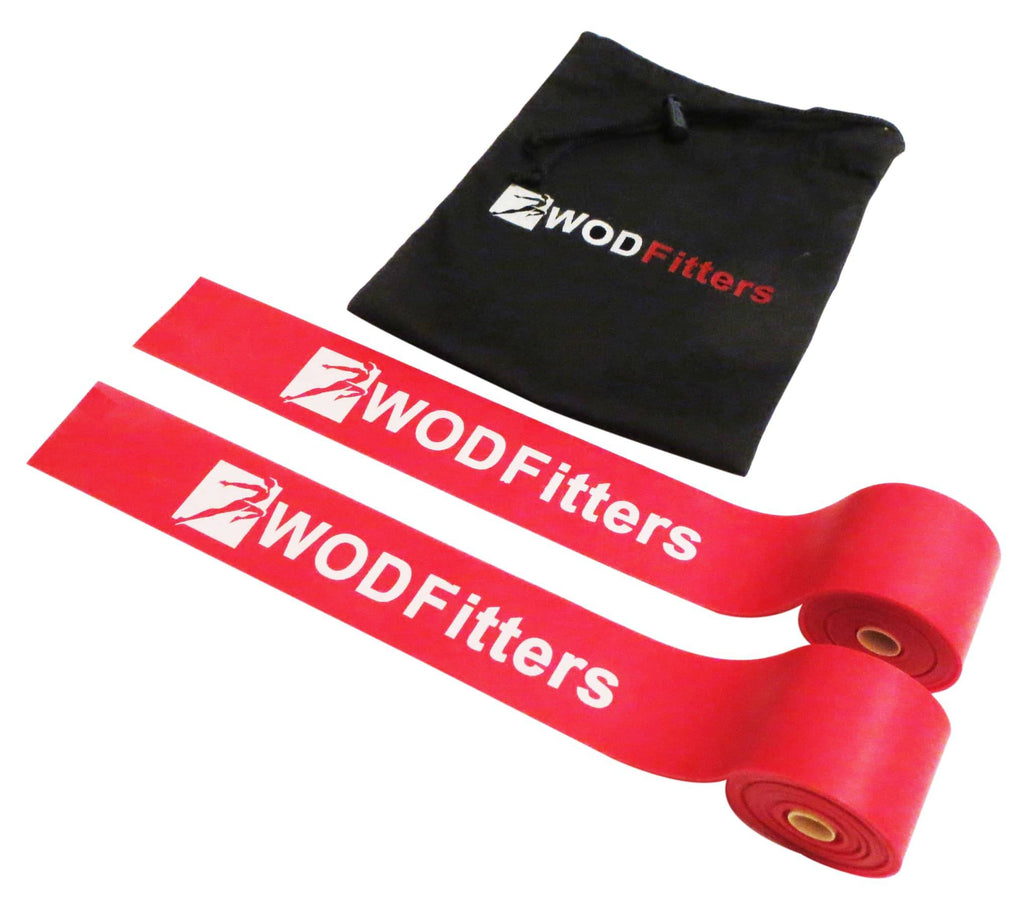 WODFitters Floss Bands for Compression, Mobility and Tack and Flossing - 2 Pack