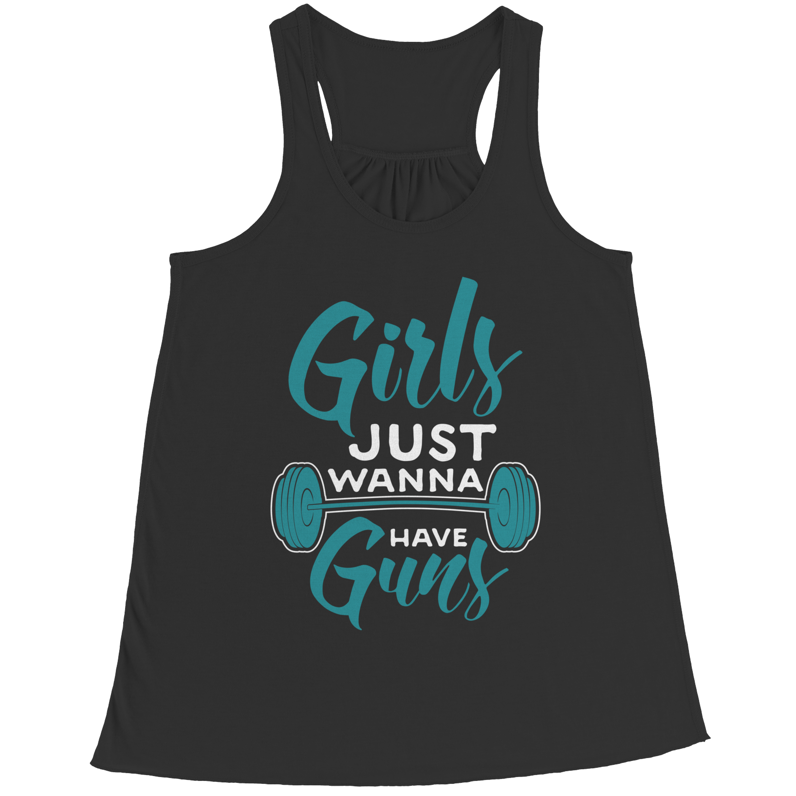 Bella Flowy Racerback Tank - Girls Just Wanna Have Guns