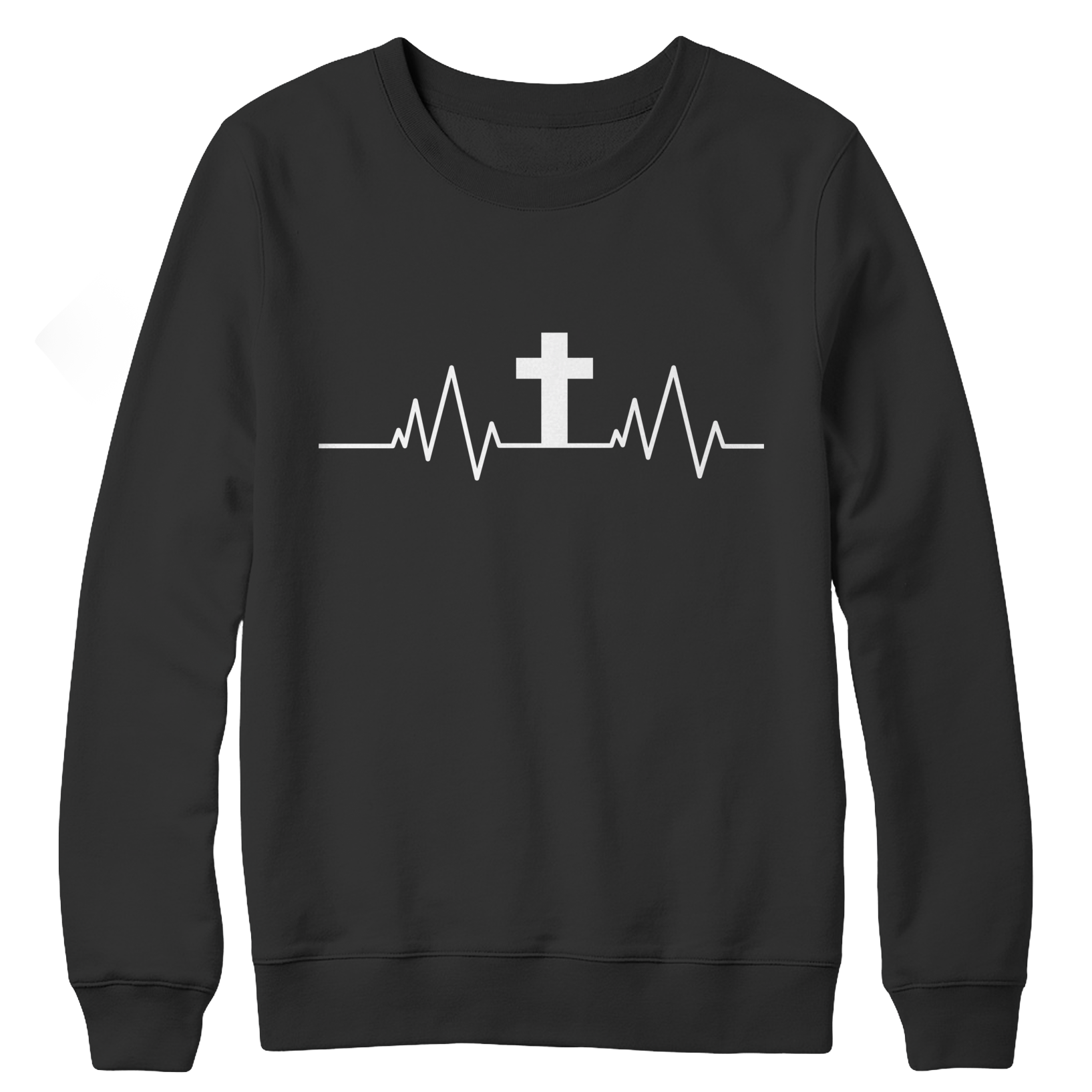 Unisex Shirt - Christian Heartbeat Cross T-Shirt