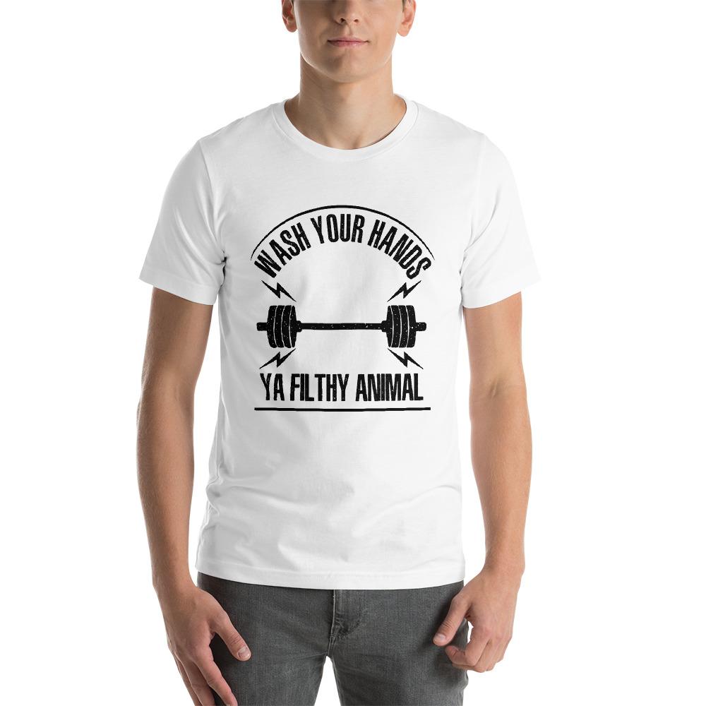 Wash Your Hands Ya Filthy Animal Short-Sleeve Unisex T-Shirt 