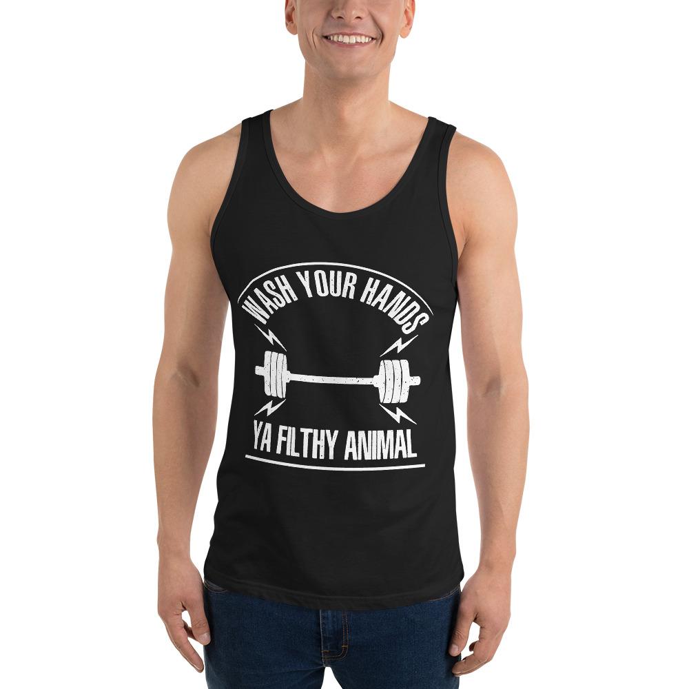 Wash Your Hands Ya Filthy Animal Unisex Tank Top 